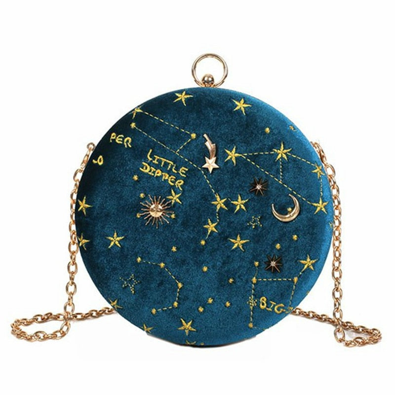Konstellation Samt Geldbörse-Bella Webshop