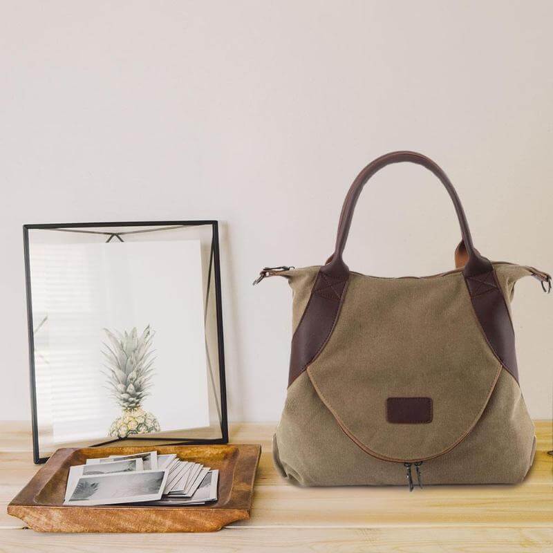 Large Pocket Canvass Tasche-Bella Webshop