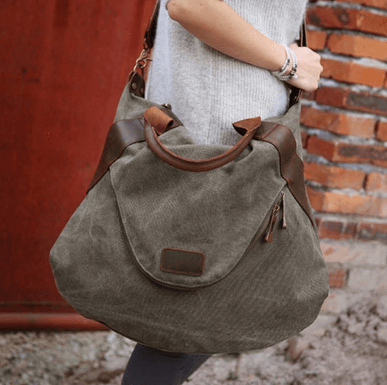 Large Pocket Canvass Tasche-Bella Webshop