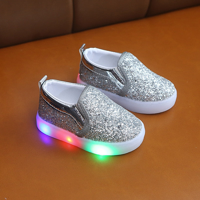 Led Glittery Kinder Turnschuhe-Bella Webshop
