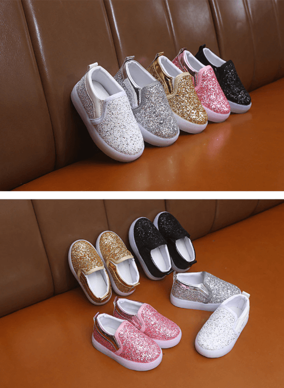 Led Glittery Kinder Turnschuhe-Bella Webshop