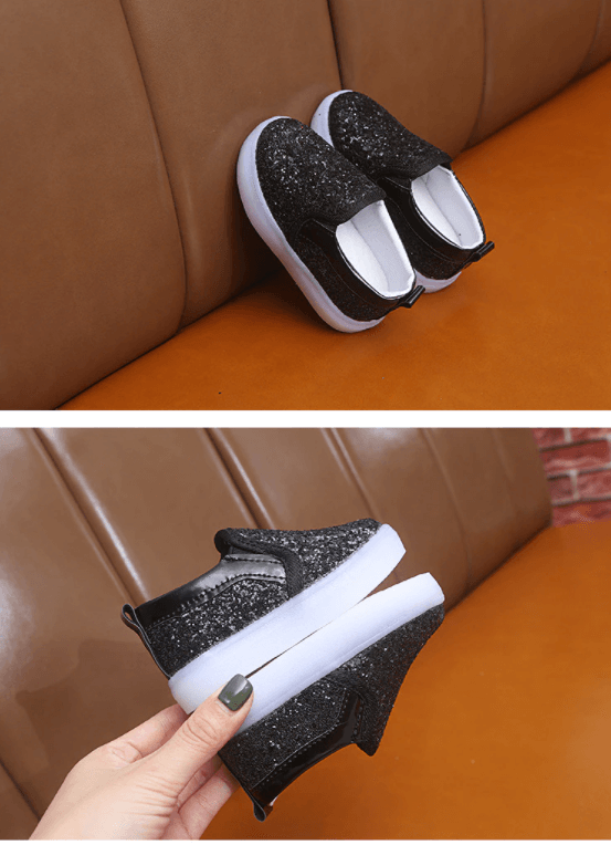 Led Glittery Kinder Turnschuhe-Bella Webshop