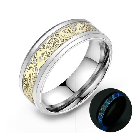 Leuchtender Keltischer Drachenring-Bella Webshop