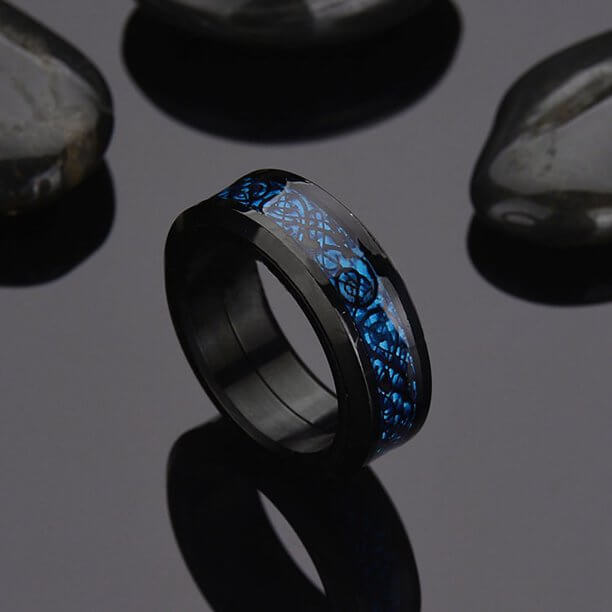 Leuchtender Keltischer Drachenring-Bella Webshop