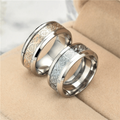Leuchtender Keltischer Drachenring-Bella Webshop