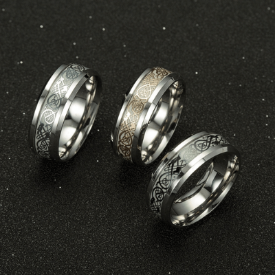 Leuchtender Keltischer Drachenring-Bella Webshop
