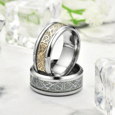 Leuchtender Keltischer Drachenring-Bella Webshop