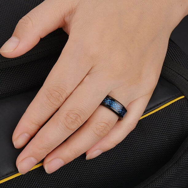 Leuchtender Keltischer Drachenring-Bella Webshop