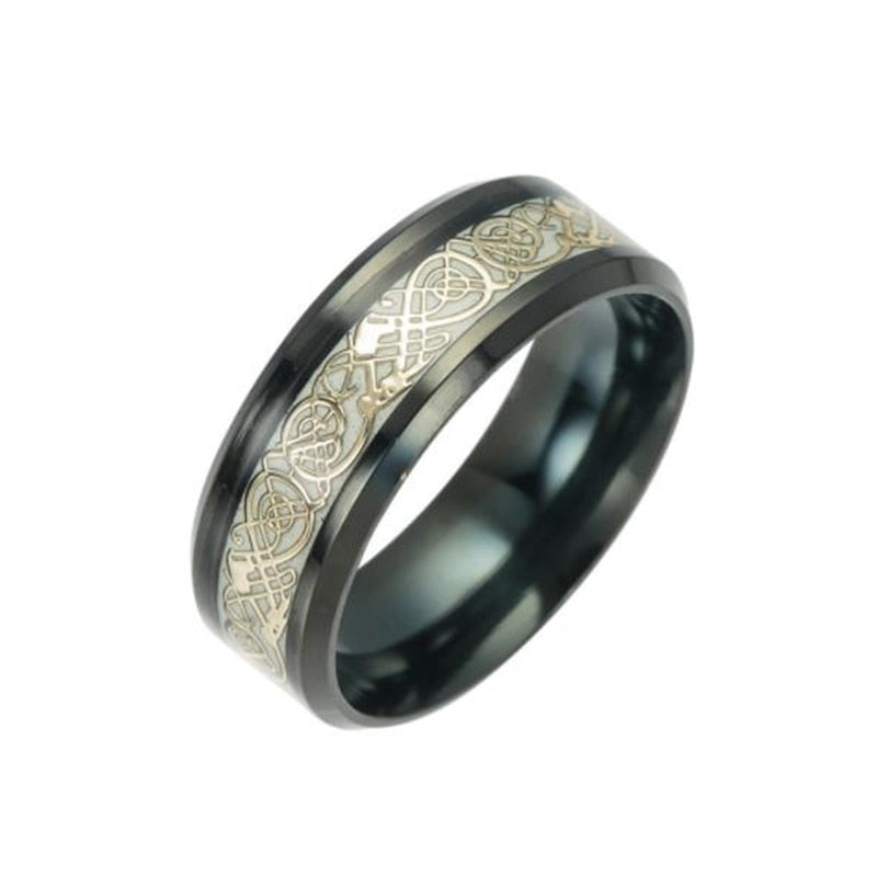 Leuchtender Keltischer Drachenring-Bella Webshop