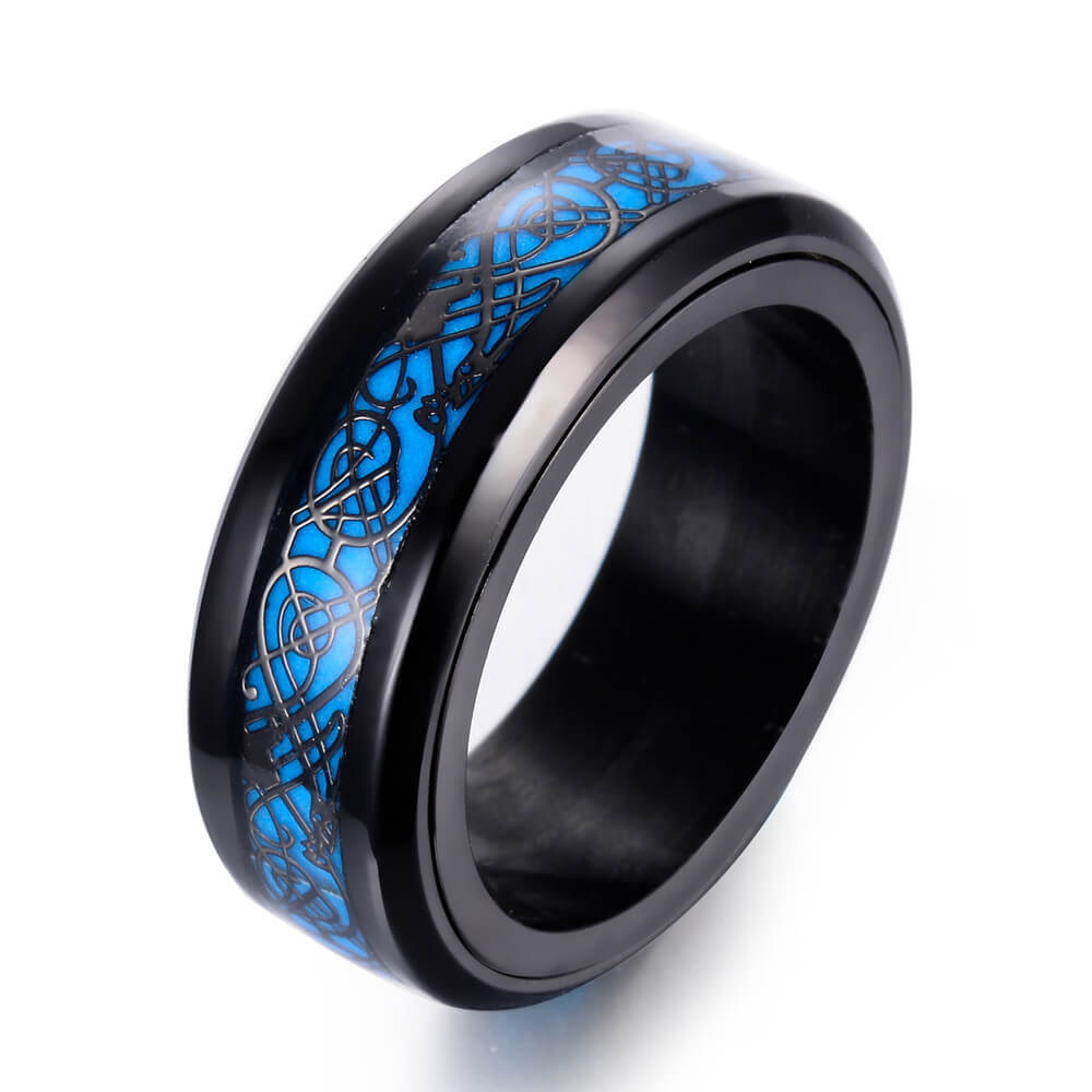 Leuchtender Keltischer Drachenring-Bella Webshop
