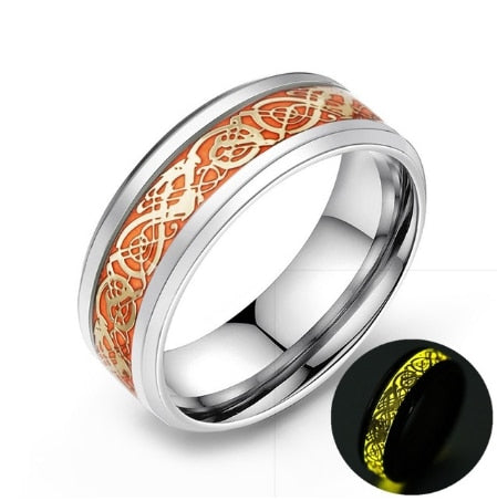 Leuchtender Keltischer Drachenring-Bella Webshop