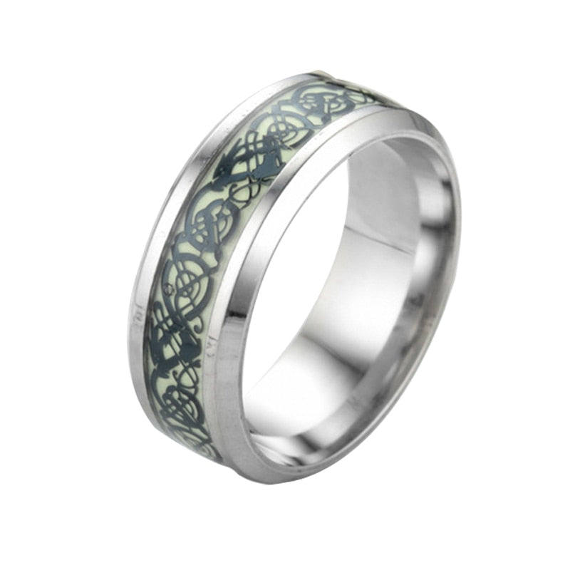 Leuchtender Keltischer Drachenring-Bella Webshop