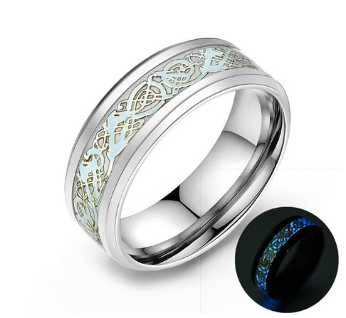 Leuchtender Keltischer Drachenring-Bella Webshop