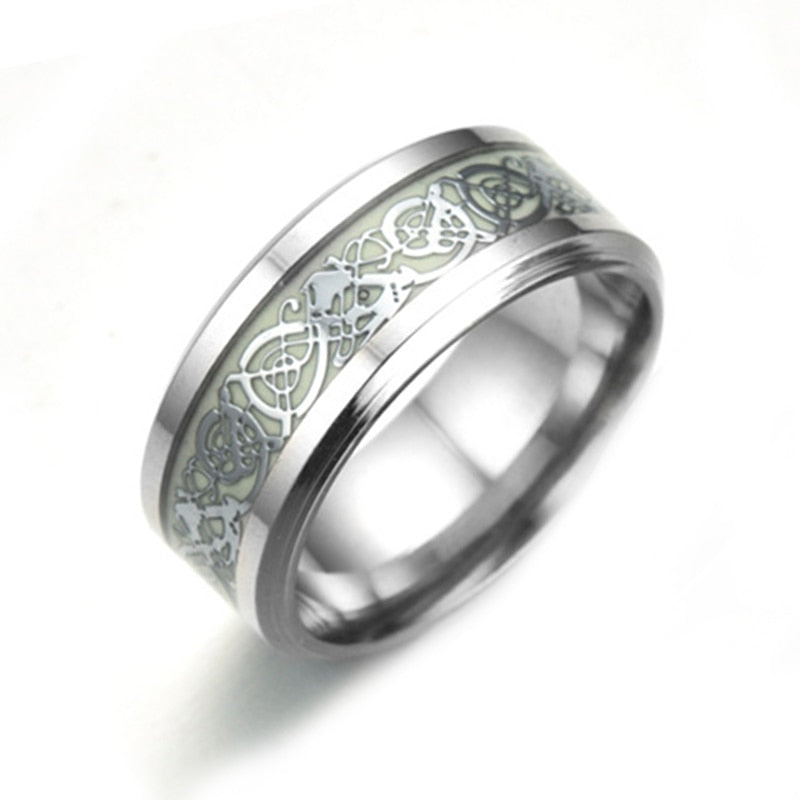 Leuchtender Keltischer Drachenring-Bella Webshop
