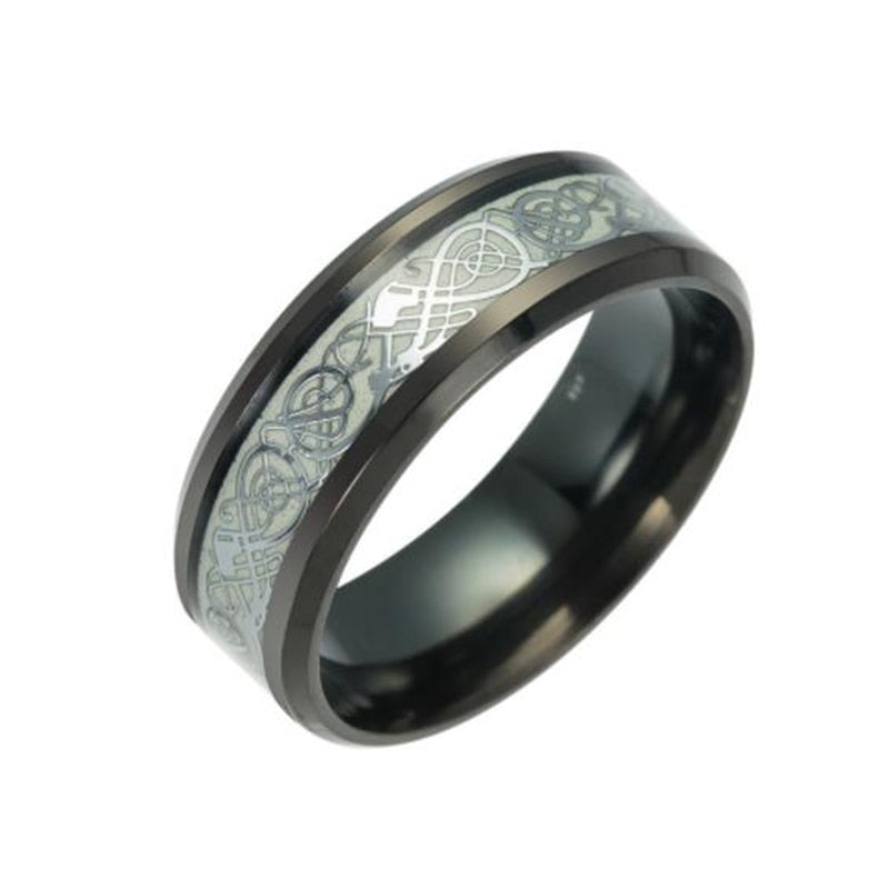 Leuchtender Keltischer Drachenring-Bella Webshop