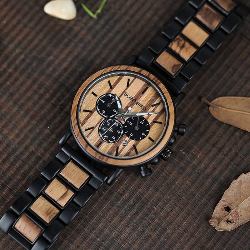 Luxuriöse Herrenuhr Aus Holz-Bella Webshop