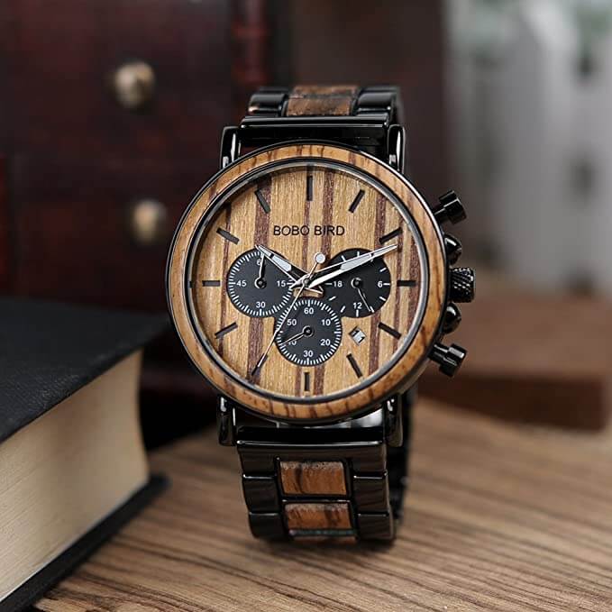 Luxuriöse Herrenuhr Aus Holz-Bella Webshop