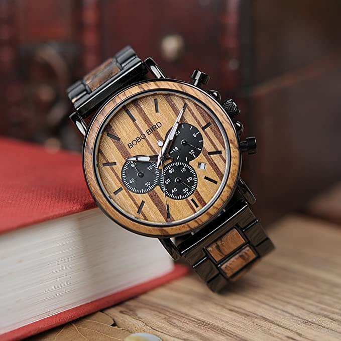Luxuriöse Herrenuhr Aus Holz-Bella Webshop