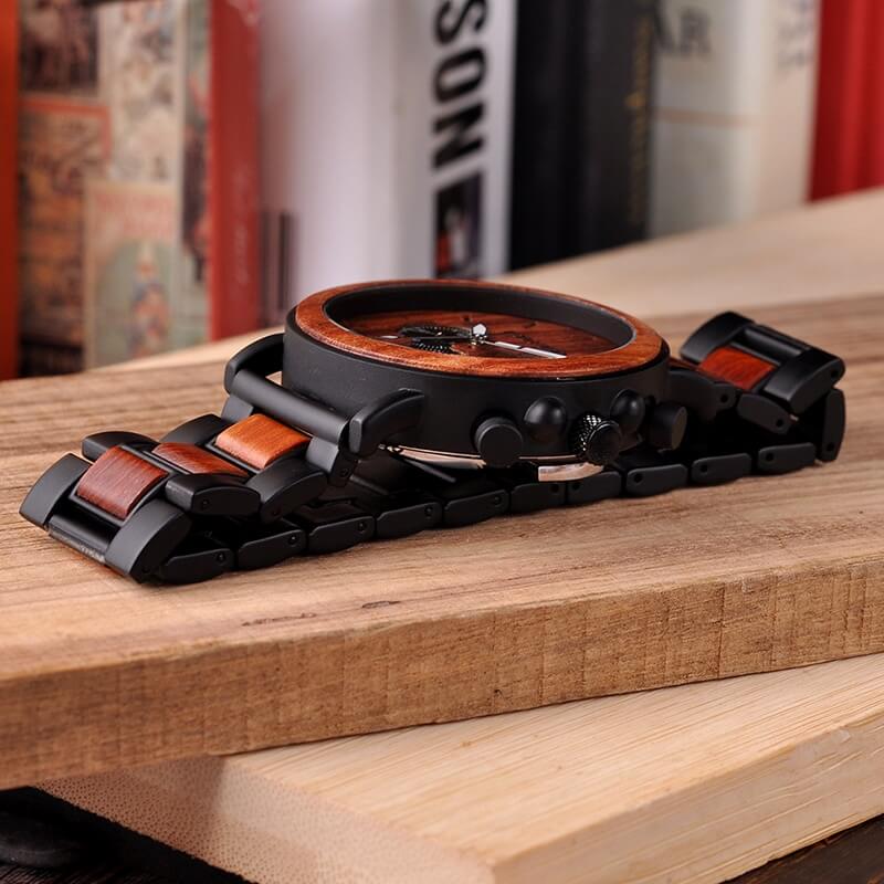 Luxuriöse Herrenuhr Aus Holz-Bella Webshop