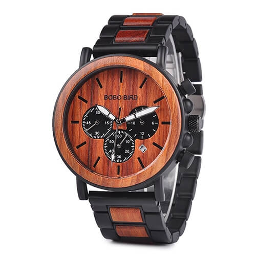 Luxuriöse Herrenuhr Aus Holz-Bella Webshop