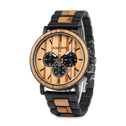 Luxuriöse Herrenuhr Aus Holz-Bella Webshop