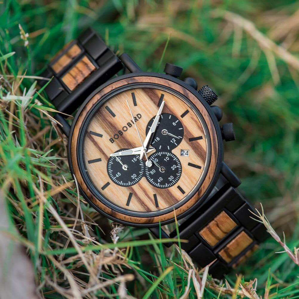 Luxuriöse Herrenuhr Aus Holz-Bella Webshop