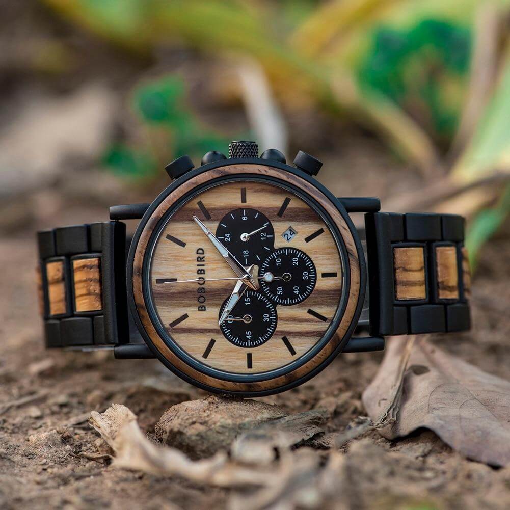 Luxuriöse Herrenuhr Aus Holz-Bella Webshop