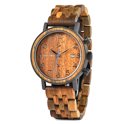 Luxusuhr Aus Holz Und Stahl Für Herren-Bella Webshop