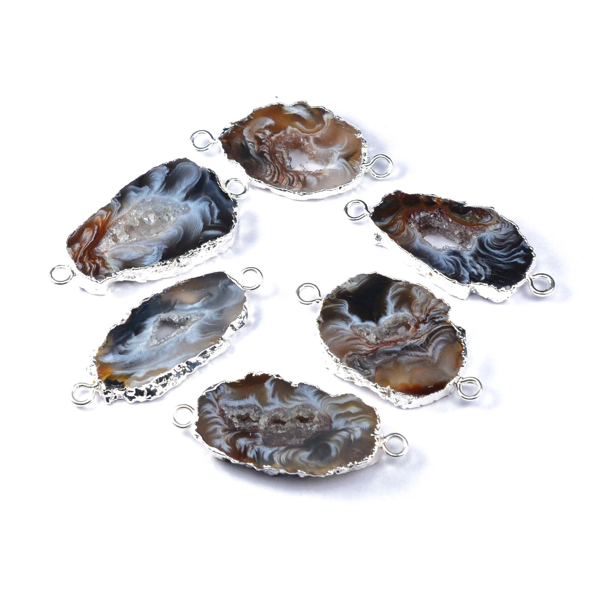 Magisches Labradorit &amp; Drusus Kristall Gewebtes Armband-Bella Webshop