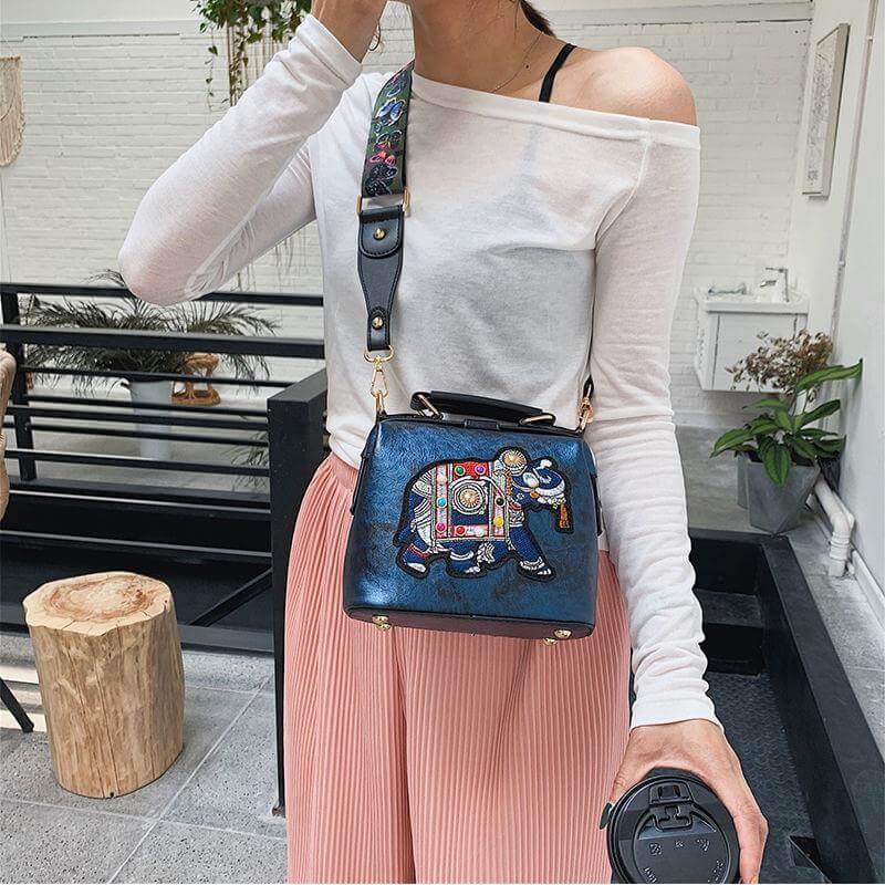 Mandala-Stickerei Tasche-Bella Webshop