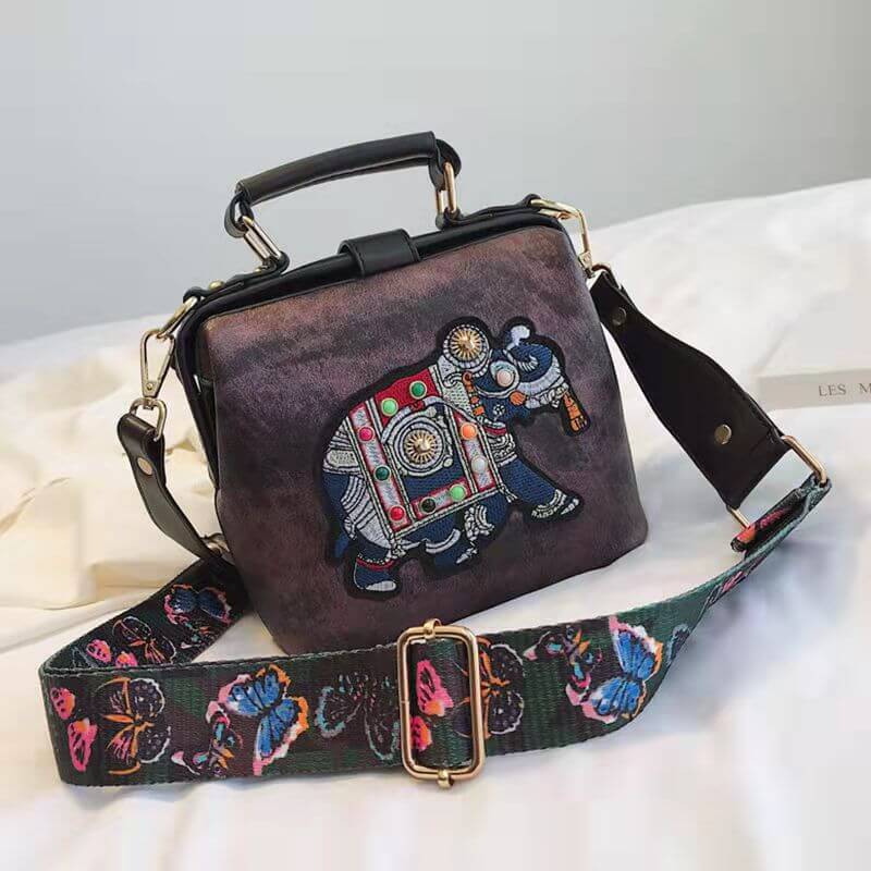 Mandala-Stickerei Tasche-Bella Webshop