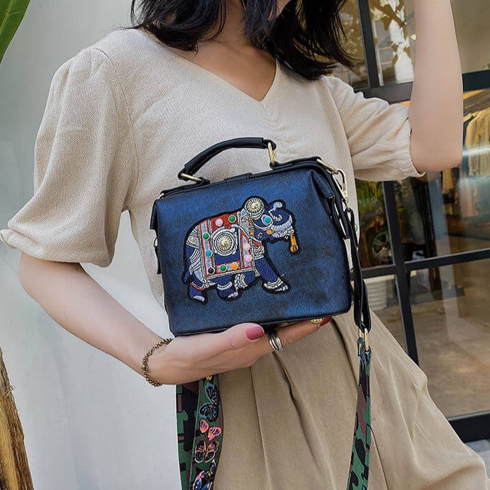 Mandala-Stickerei Tasche-Bella Webshop