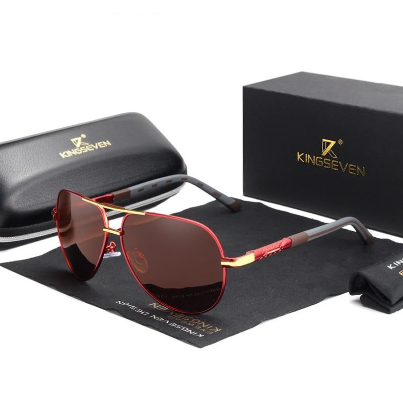 Männer Vintage Aluminium Polarisierte Sonnenbrille-Bella Webshop