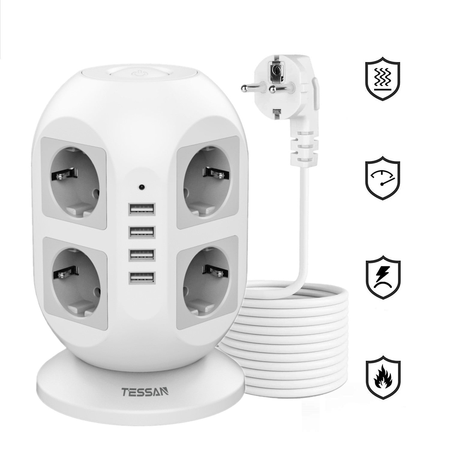 Mehrfachsteckdosenleiste Tower-Bella Webshop