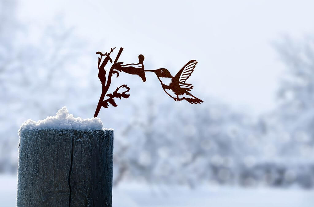 Metall Kolibri Kunst Hof-Bella Webshop