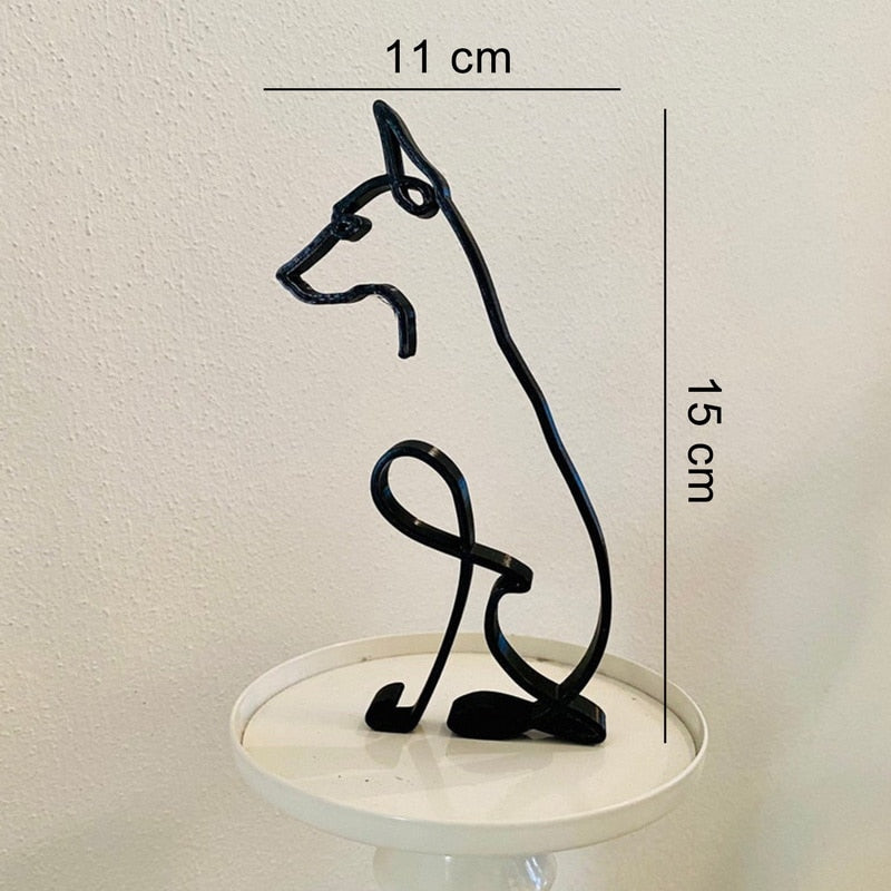 Minimalistische Hundeskulptur-Bella Webshop