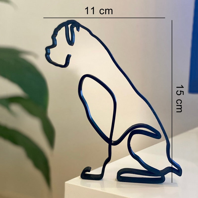 Minimalistische Hundeskulptur-Bella Webshop