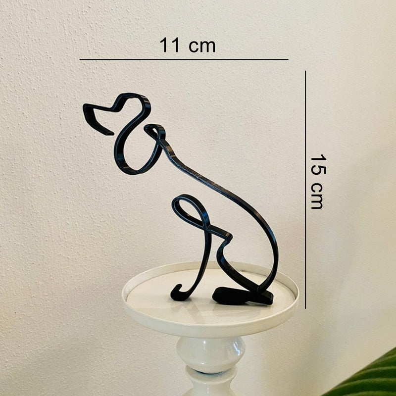Minimalistische Hundeskulptur-Bella Webshop