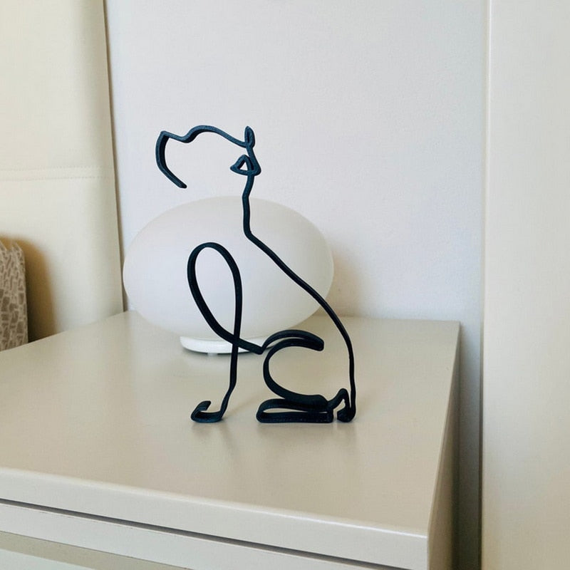 Minimalistische Hundeskulptur-Bella Webshop