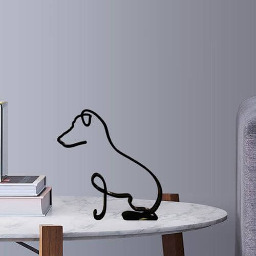 Minimalistische Hundeskulptur-Bella Webshop