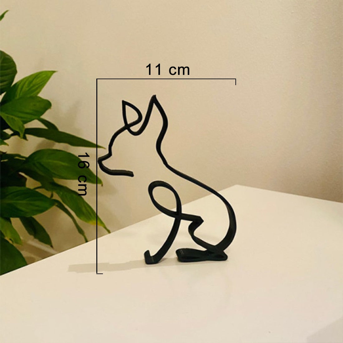 Minimalistische Hundeskulptur-Bella Webshop
