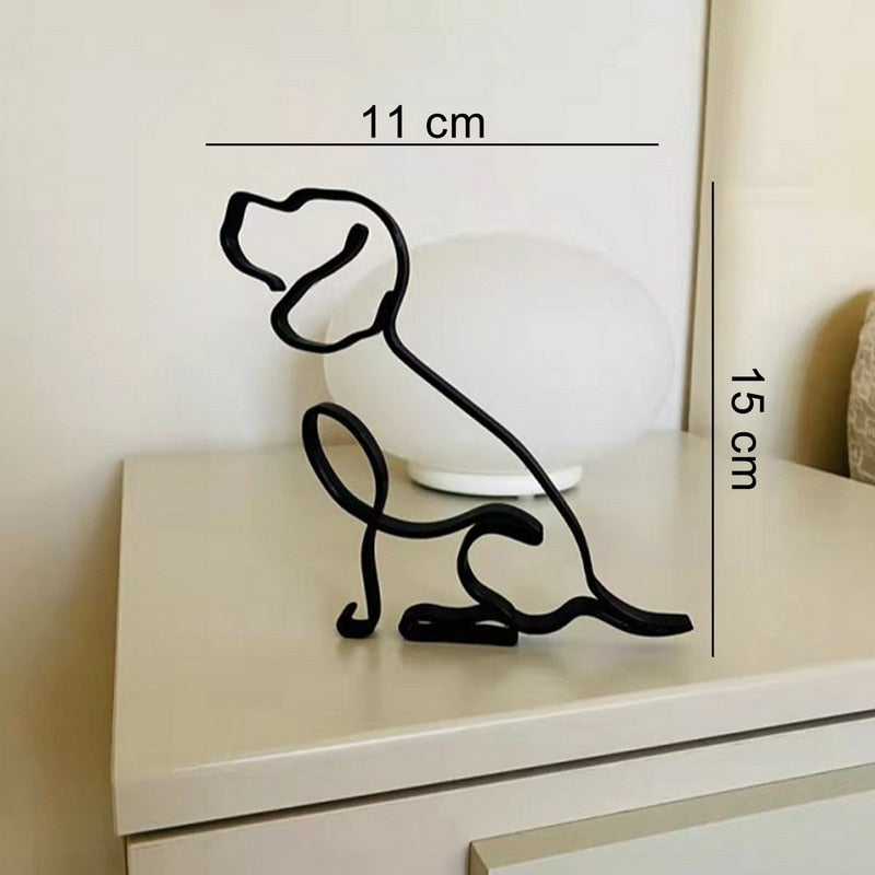 Minimalistische Hundeskulptur-Bella Webshop