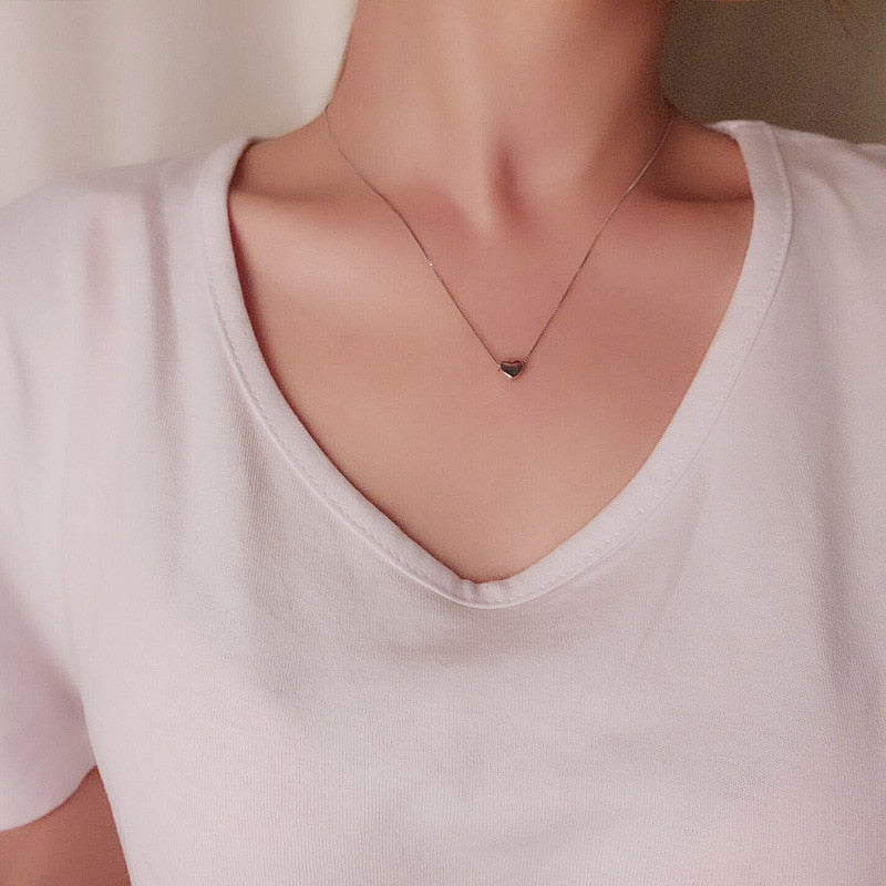 Minimalistische Liebes-Halskette-Bella Webshop