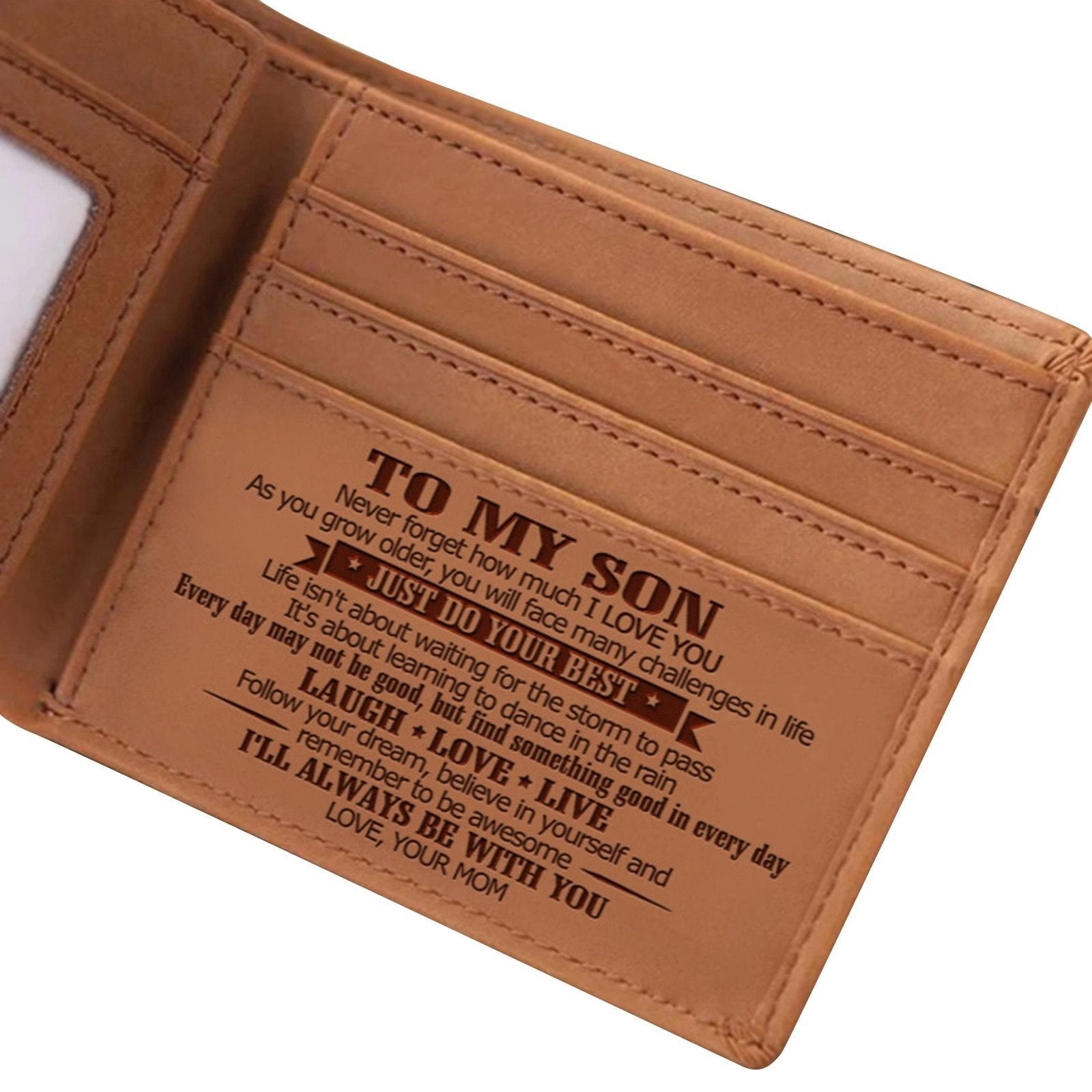 Mom To Son - Personalisierte Brieftasche-Bella Webshop