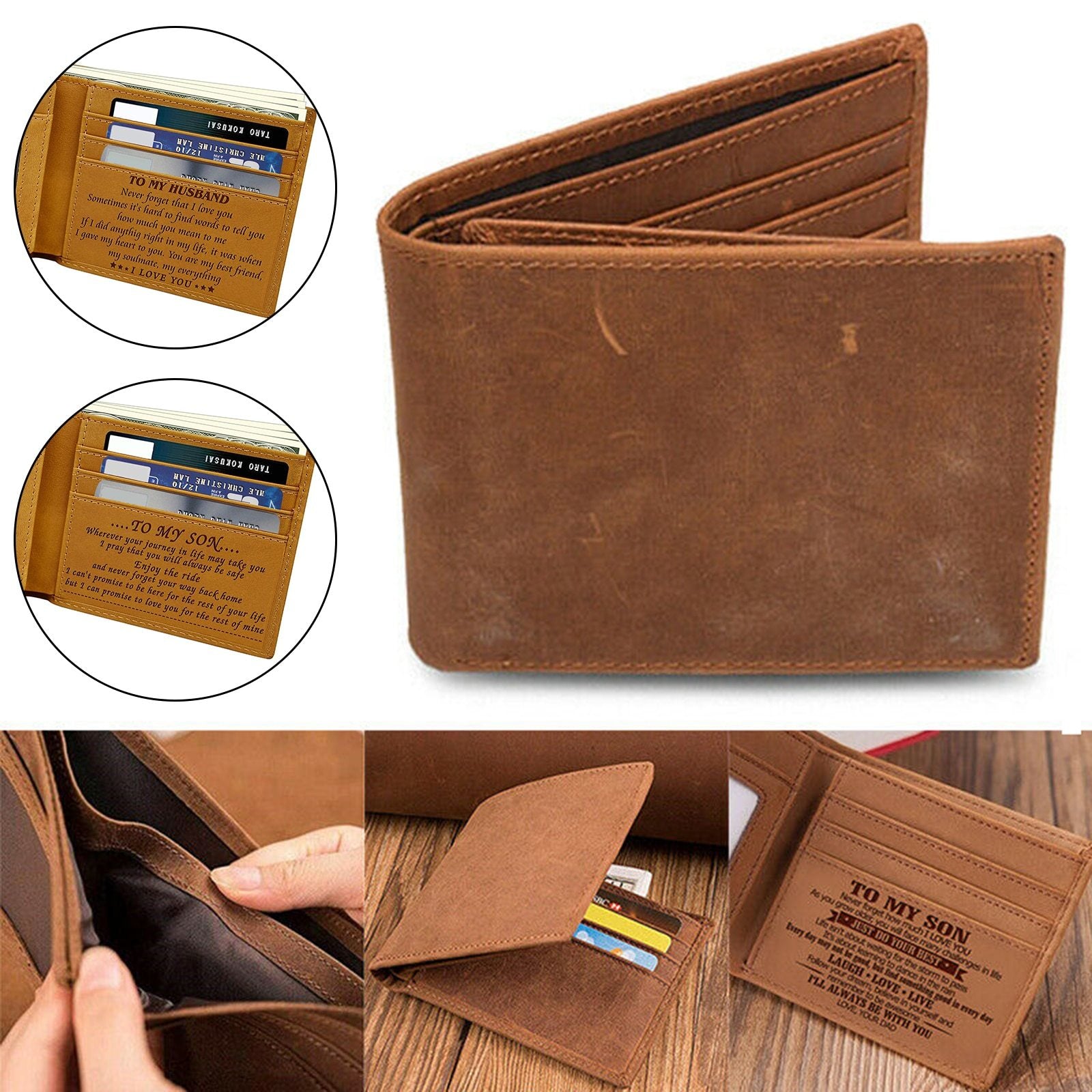 Mom To Son - Personalisierte Brieftasche-Bella Webshop