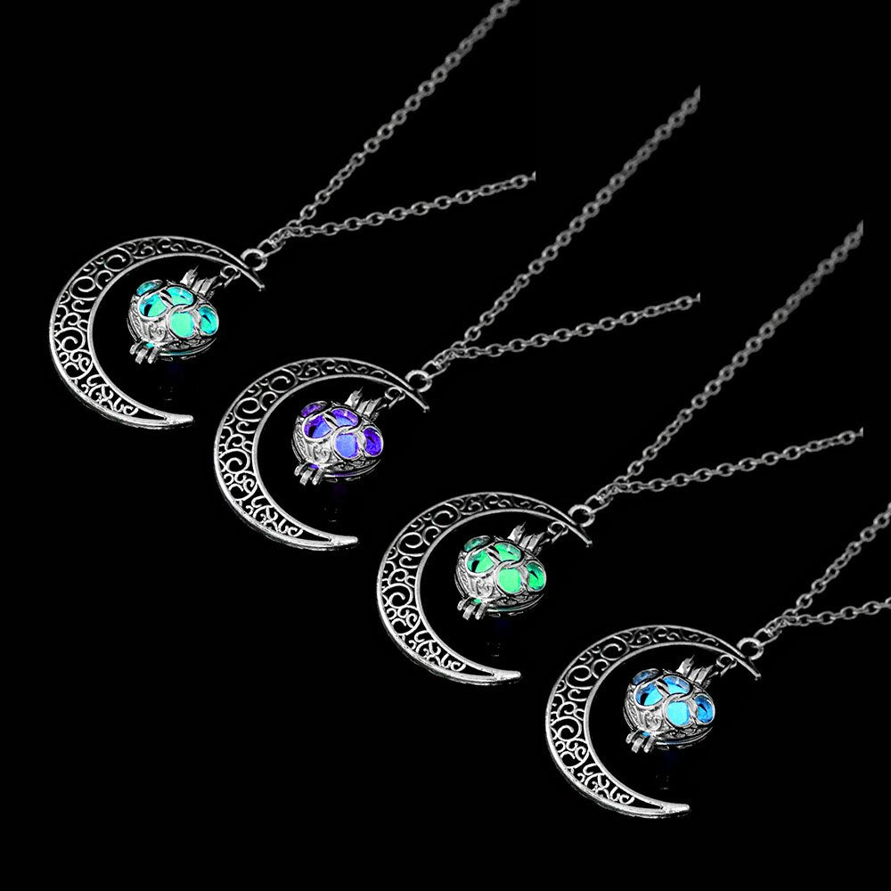 Mondsichel Glow Halskette-Bella Webshop