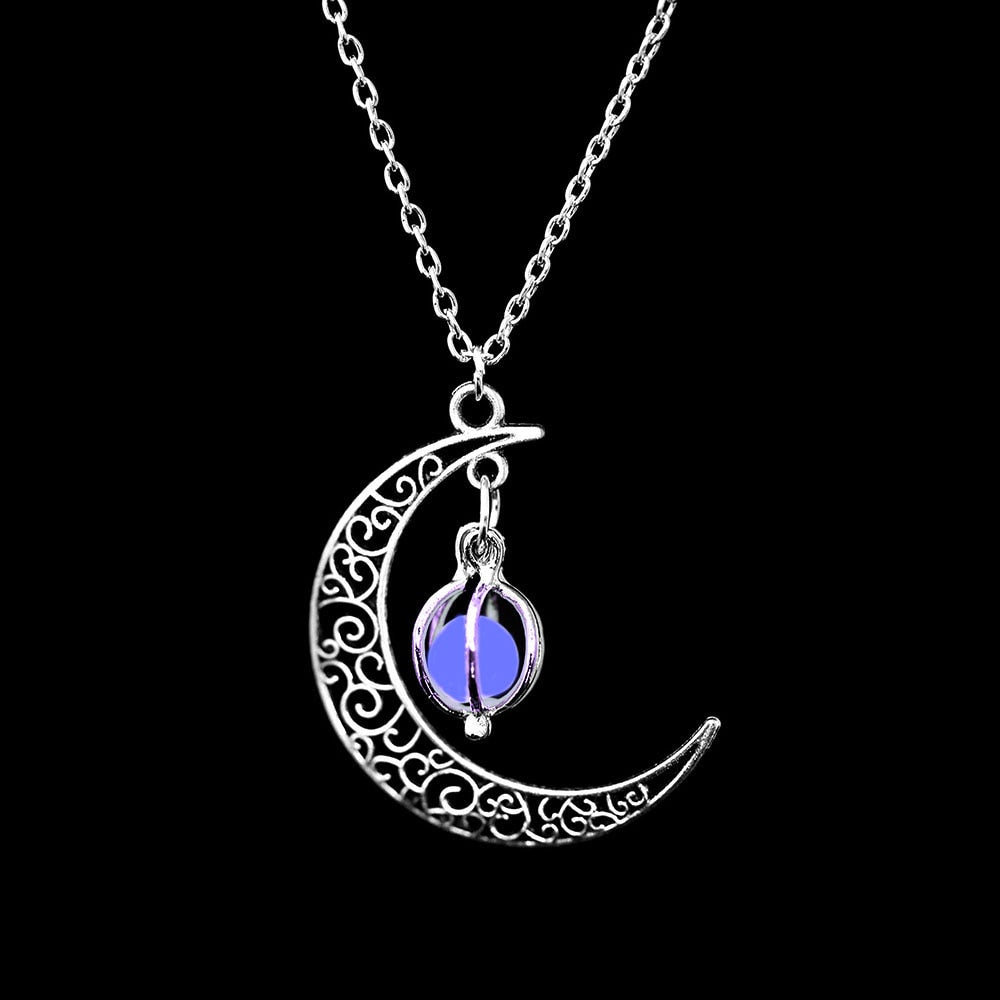 Mondsichel Glow Halskette-Bella Webshop