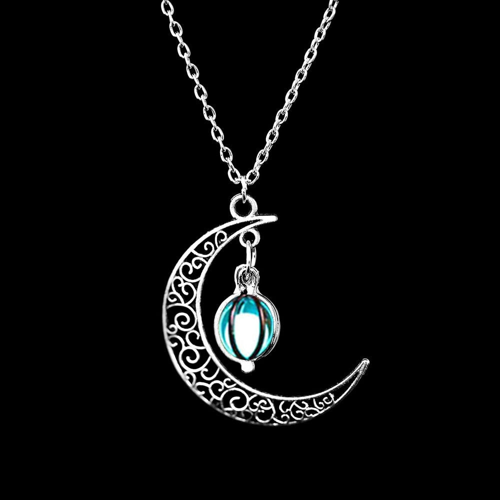 Mondsichel Glow Halskette-Bella Webshop