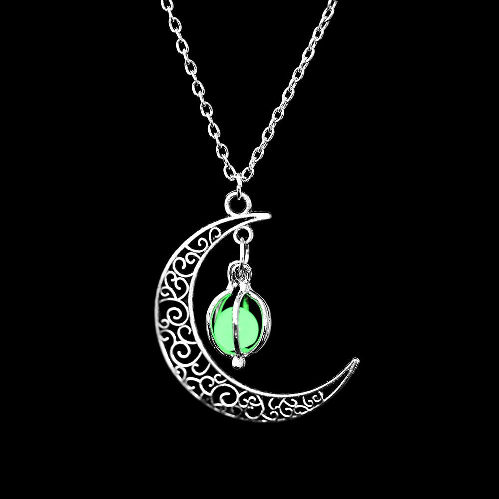 Mondsichel Glow Halskette-Bella Webshop