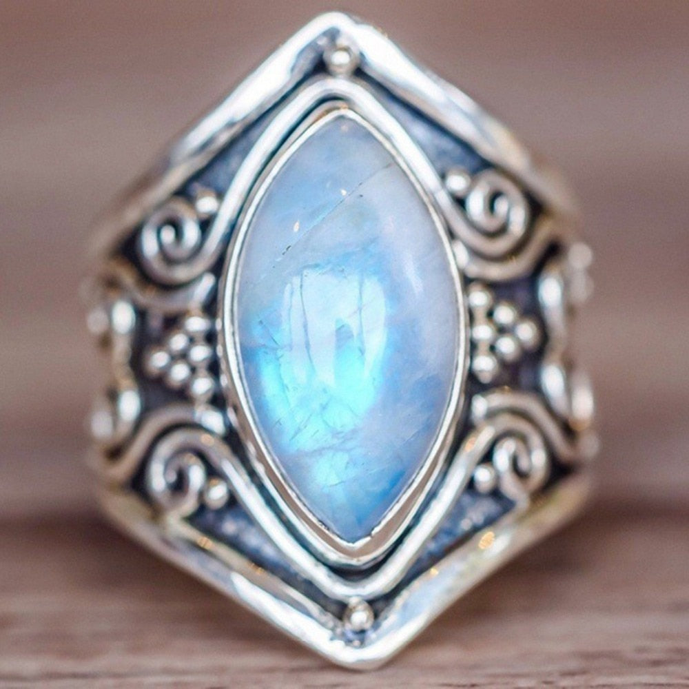 Mondstein-Ring Im Böhmischen Stil-Bella Webshop